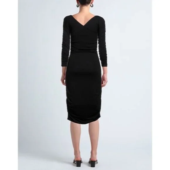 BAUM UND PFERDGARTEN Black Midi dresses Size S - Picture 2 of 10